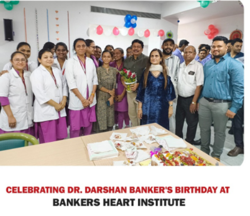 Celebrating Dr. Darshan Bankers Birthday at Bankers Group of Hospitals